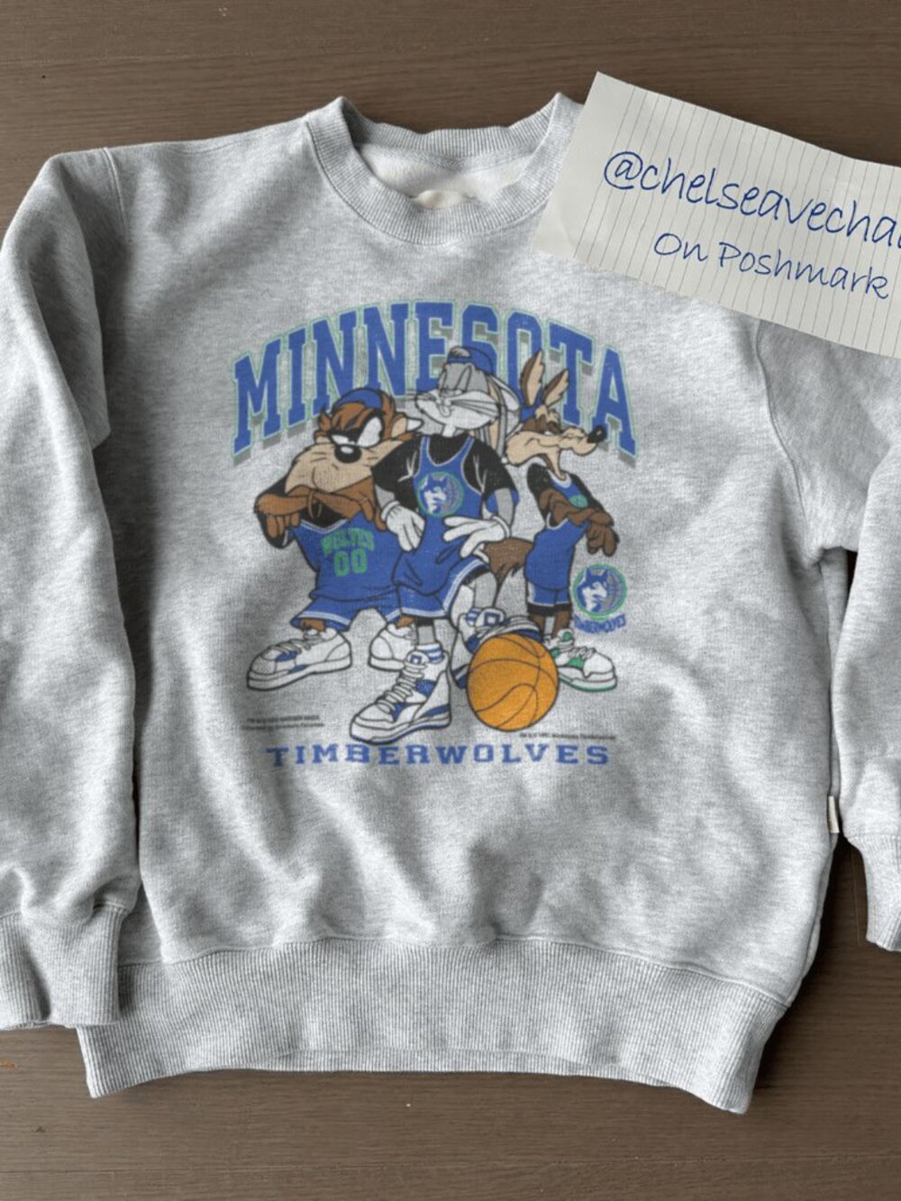 Vintage Minnesota Timberwolves Looney Tunes Basketball Sweatshirt, NBA Shirt Tee